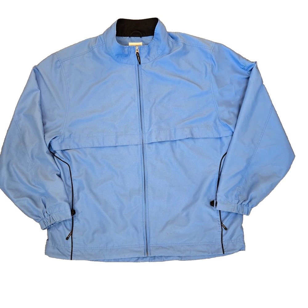 Cutter & Buck WeatherTec Jacket Size 2XL Blue Full‎ Zip Up Wind Resistant